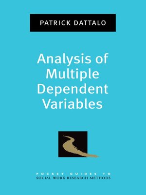 cover image of Analysis of Multiple Dependent Variables
